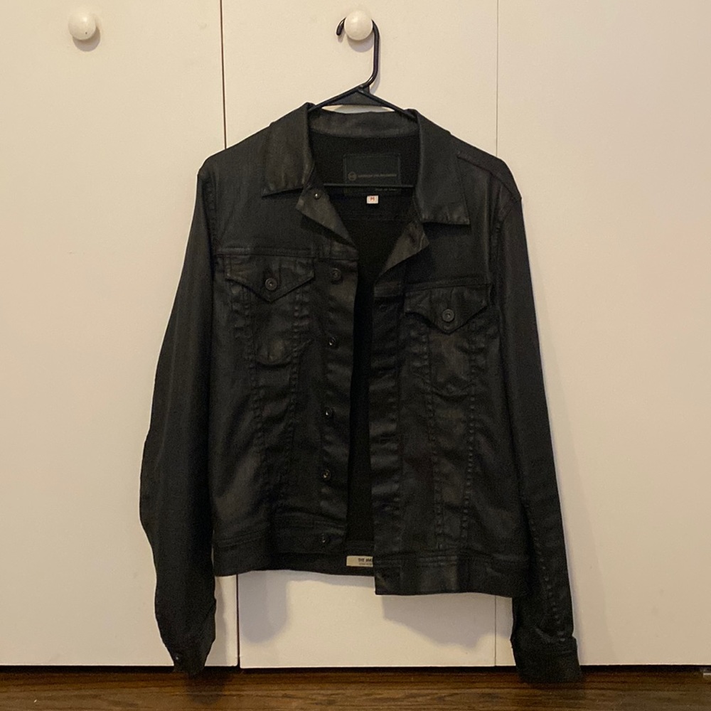 The Jake Adriano Goldschmied AG Jean jacket Men’s medium black.